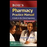 Bohs Pharmacy Practice Manual