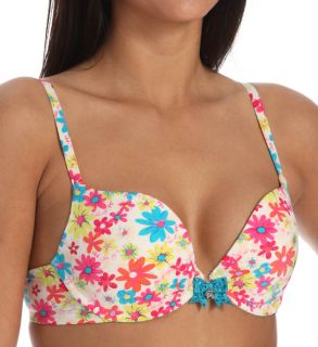 Pretty Polly Lingerie PP315 Take the Plunge Printed Push Up Bra