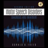 Motor Speech Disorders  Diagnosis and Treatment   With Dvd