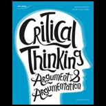 Critical Thinking Argument and Argumentation   With Access (Canadian)