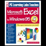 PC Learning Labs Teaching Excel for Windows 95   With Disk