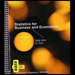 Statistics for Business and Economics CUSTOM<