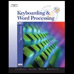 Keyboarding and Word Processing, Lessons 1 60   With 2 CDs