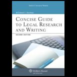 Concise Guide to Legal Research and Writing   With Access