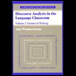 Discourse Analysis in Language Classroom