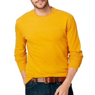 G.H. Bass Long Sleeve Brushed Cotton Tee, Yellow/Gold, Mens