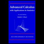 Advanced Calculus With Application in Statistics