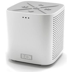Beacon Blazar Portable Bluetooth Speaker and Speakerphone   Silver Aluminum
