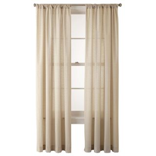 JCP Home Collection  Home Ascension Rod Pocket Cotton Sheer Panel,