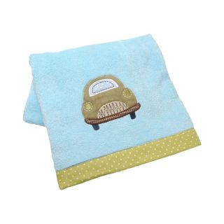 Sumersault Classic Cars Baby Blanket, Green/Blue/Brown