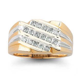 1/2 CT. T.W. Diamond Mens Ring 10K Gold, Yellow/Gold