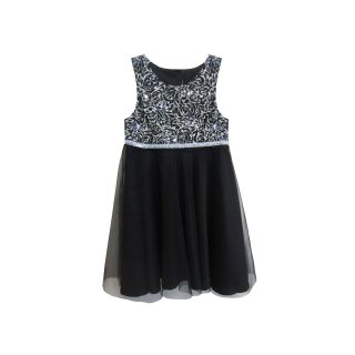 Marmellata Sparkle Lace Dress   Girls 12m 6y, Black, Black, Girls