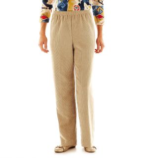Alfred Dunner Pull On Corduroy Pants, Tan, Womens