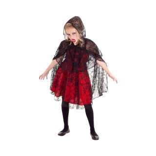 Mina the Vampire Child Costume, Red, Girls
