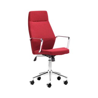 Zuo Holt High Back Office Chair   Red