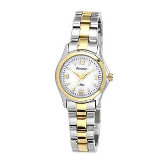 Armitron Now Womens Two Tone Mother of Pearl Watch