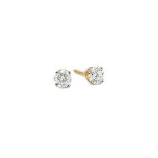 Round Diamond Studs 3/4 CT. T.W., Yellow/Gold, Womens