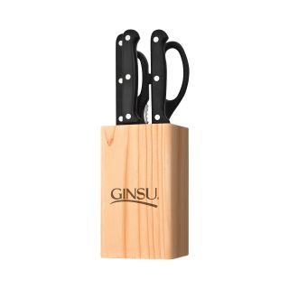 Ginsu Essentials Series 5 Piece Knife Block Prep Set
