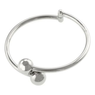 Bypass Bangle Bracelet Sterling Silver, Womens