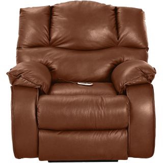 Hillside Leather Heat and Massage Recliner, Durango Acorn