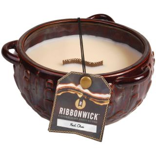 Woodwick RibbonWick Round Red Chai Candle, Copper