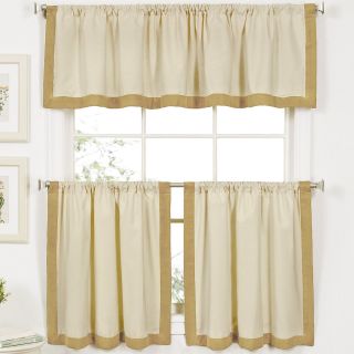 Wilton Rod Pocket Window Tiers, Gold