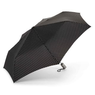 Isotoner Totes Button Auto Open Compact Umbrella