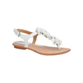 BOLO Lavonne Flat Sandals, White, Womens