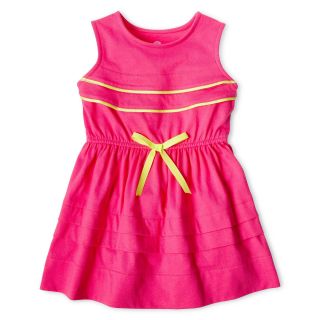 Okie Dokie Neon Pop Dress   Girls 12m 6y, Pink, Pink, Girls