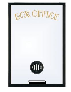 Home Theater Box Office Mirror with Basic Frame