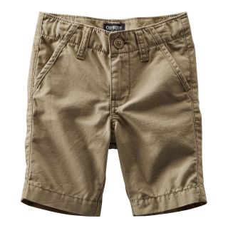 Oshkosh Bgosh Solid Woven Shorts   Boys 5 7, Khaki, Khaki, Boys