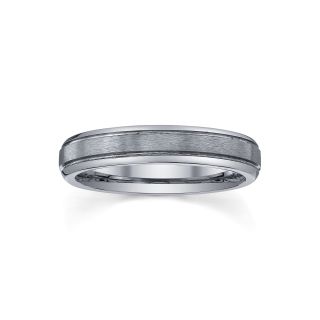Womens 4mm Tungsten Ring 7034, Grey