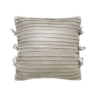 Croscill Classics Eloise 16 Square Decorative Pillow, Platinum, Girls