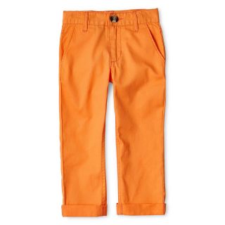 LITTLE MAVEN by Tori Spelling Orange Twill Pants   Boys 12m 5y, Boys