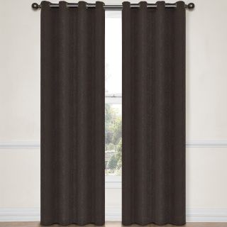 Eclipse Abby Grommet Top Blackout Curtain Panel with Thermalayer, Espresso