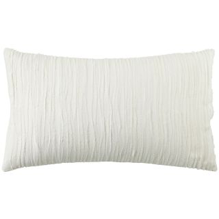 Studio Crinkle Oblong Decorative Pillow, Egret