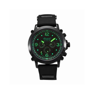 INGERSOLL Bison Mens Black & Green Automatic Sport Watch