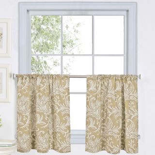 Flora Rod Pocket Window Tiers, Linen