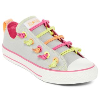 Converse Chuck Taylor All Star Loop 2 Knots Preschool Girls Sneakers, Grey,