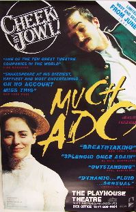MUCH ADO ABOUT NOTHING (ORIGINAL LONDON THEATRE POSTER)