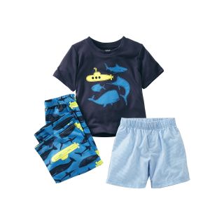 Carters 3 pc. Whale & Submarine Pajamas   Boys 2t 5t, Navy Submarine, Boys