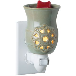 Candle Warmers Medallion Plug In Fragrance Warmer, Green