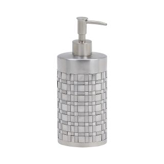 Avanti Basketweave Soap Dispenser, Silver