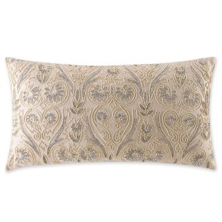 ROYAL VELVET Alexandria Oblong Beaded Decorative Pillow, Ivory