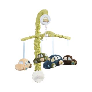 Sumersault Classic Cars Crib Musical Mobile, Green/Blue/Brown, Boys