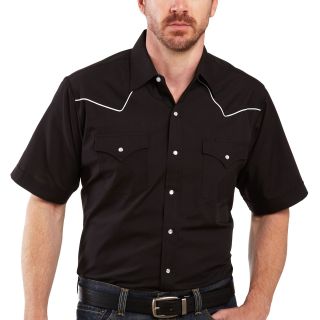Ely Cattleman Western Shirt, Black, Mens