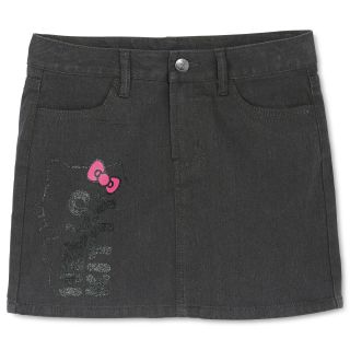 Hello Kitty Denim Skirt   Girls 4 16, Charcoal, Girls