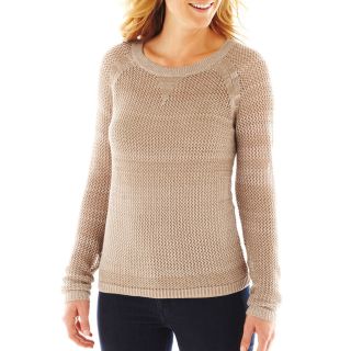 A.N.A Crewneck Open Stitch Sweater   Tall, Colonial Cobblesto, Womens