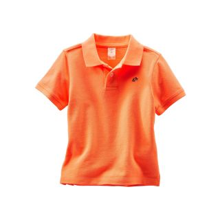 Oshkosh B gosh Piqué Polo Shirt   Boys 5 7, Orange, Boys