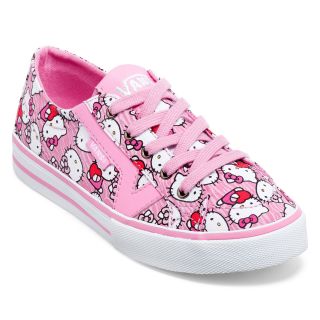 Vans Tory Grade School Girls Skate Shoes, White/Pink, Girls